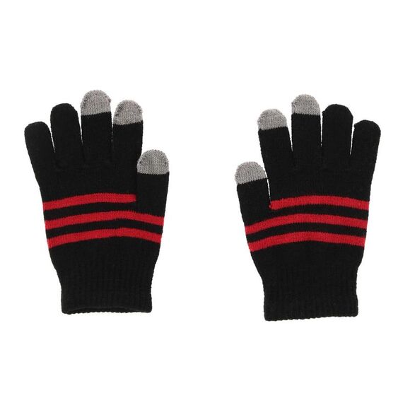 Grand Sierra Kids' One Size Striped Touchscreen Winter Glove - Picture 2 of 3